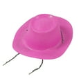 thumbnail image 3 of HNMKIU Glitter Shiny Pearl Cowboy Hat for Halloween Party Performance Jazz Accessory - for All Seasons Celebrations,Pink, 3 of 3
