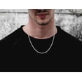 thumbnail image 5 of Savlano 925 Sterling Silver 2.5mm Solid Italian Rope Diamond Cut Twist Link Chain Necklace With Gift Box For Men & Women - Made in Italy, 5 of 6