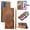 Brown, variant on Leather Case For Motorola Moto G Play 2024 6.5",Embossed Totem Wallet With Card Holder,Wristband, Shockproof Kickstand Magnetic Cover,Black,For Moto G Play 2024