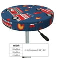 thumbnail image 4 of Hirioo Fire Truck 1 for Round Bar Stool Seat Covers Washable Stool Cushion Slipcover Elastic Bar Chair Covers for 12-14 Inch Chair-14 inch, 4 of 7