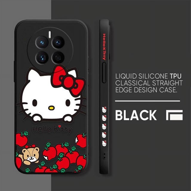 2024 Phone Case For Huawei MATE 20 20X 30 40 P20 P30 P40 P50 LITE PRO PLUS Silicone Case Cover Funda Coque Shell Cute H-Hello K-Kitty Liuxinyi