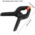 thumbnail image 2 of 10Pcs A Type Hard Grip Clips for Photography Backgrounds Stall Clips DIY Tools(2.6 Inch, Black), 2 of 5
