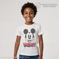 thumbnail image 2 of Boy's Mickey & Friends Mickey Mouse Retro Headshot Graphic Tee White Small, 2 of 9