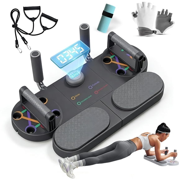 3-in-1 Multifunctional Push-Up Board for Home Gym, Push Up Board Fitness Workout Equipment, Pushup Bar Handles for Floor Strength Training Pushup Stands for Men and Women