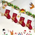 thumbnail image 4 of Bordado Felpa Navidad Saco Árbol Colgante Santa Sacos Bolsas de regalo para el hogar Navidad JShteea libre de BPA, 4 of 7