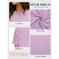 thumbnail image 4 of MOYIKO Oversized T Shirts for Women Half Sleeve Crewneck Loose Fit Tees Summer Tops with Pockets, 4 of 7