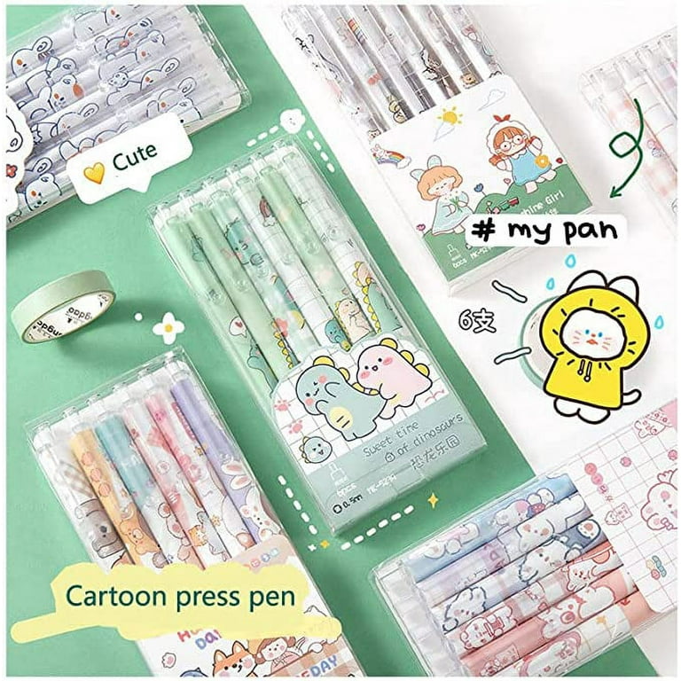 Egebert Kawaii Pens Kawaii School Supplies Cute Erasable Pens Cute Pens  Cute School Supplies Cute Things(Style1,0.5mm) 
