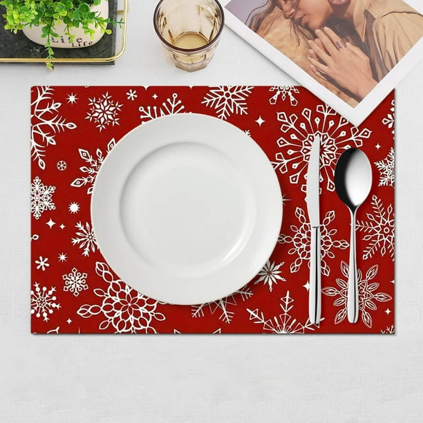 Juego de posavasos de mesa de Navidad C