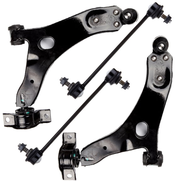 ECCPP 4pcs Front Lower Control Arm And Ball Joint - Driver Side Front Lower Control Arm And Ball Joint - Passenger Side Front Sway Bar End Link fit for 2004-2010 For Ford Focus