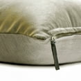 thumbnail image 3 of The HomeCentric Decorative Silver 20"x20" (50x50 cm) Pillow Covers, Velvet Double Side, Linen & Top Zipper Throw Pillows For Sofa, Solid Pattern Modern Style - Velvet Silver Jules, 3 of 10