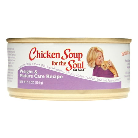 Chicken Soup For The Soul Weight Care Recipe Senior Wet Cat Food, 5.5