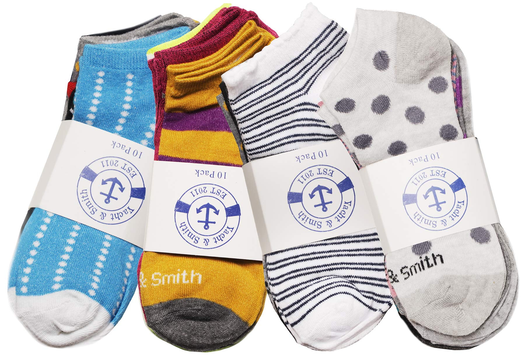 30 Pairs Low Cut Ankle Socks for Women Girls Boys Men, Bulk Pack, Fun Cute, Patterned Colorful Soft (Womens 30 Pairs Patterned)