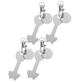 thumbnail image 3 of IFANLANDOR 4Pcs Silver Zinc Alloy Trolley Token Keyring For Rounded Shopping Trolley Token And Adults, 3 of 8