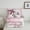 Gray Pink 122, variant on jejeloiu Retro Flower Daisy Full Size Comforter Sets,Splash Ink Bedding Comforter Set,Pink White Black Bedding Sets For Girls,Lightweight Room Decorative Reversible,3-Piece