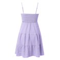 thumbnail image 4 of Women's Casual Dress Short Dress with Ruffle Sleeveless Summer Style for Women Purple XL, 4 of 5