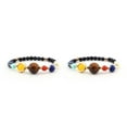 thumbnail image 1 of Ruiboury Solar Systems Bracelet Men Women Handmade Adjustable Replacement Easy Matching Bangle Jewelry Ornament Birthday Gift Type 2 2PCS, 1 of 1