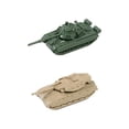 thumbnail image 2 of 2 piezas 1:144 modelo de tanque de juguete Hugo artesanía en miniatura rompecabezas oruga carro para mesa escena adultos exhibición MM1085 Tanques en miniatura, 2 of 10