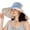 Blue, variant on Sun Hat for Women Packable Wide Brim Sun Hat for Women with Zipper Fully Light Blocking Design for Sun