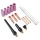 thumbnail image 1 of TIG Gas Lens Collet Kit, Argon Consumption Reducing Exquisite Workmanship Coverage TIG Welding Set For Electric ANGGREK Otros, 1 of 8