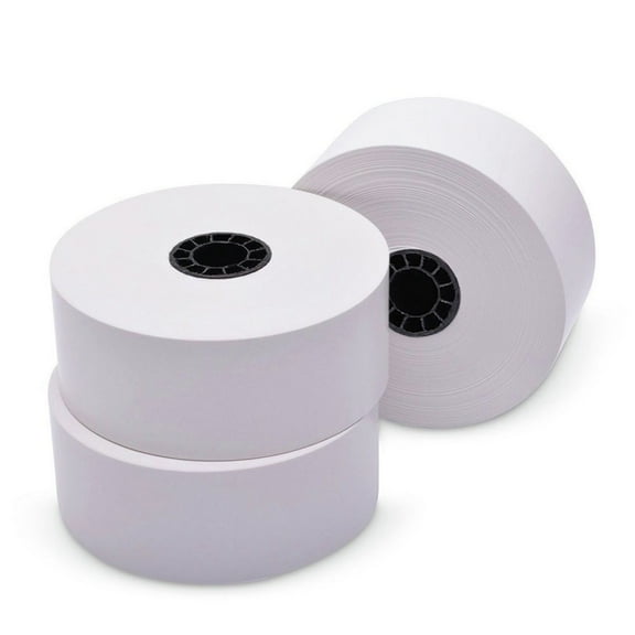 PM Company ICX90230075 1.57 in. x 270 ft. Sticky Media - White (12 Rolls/Carton)