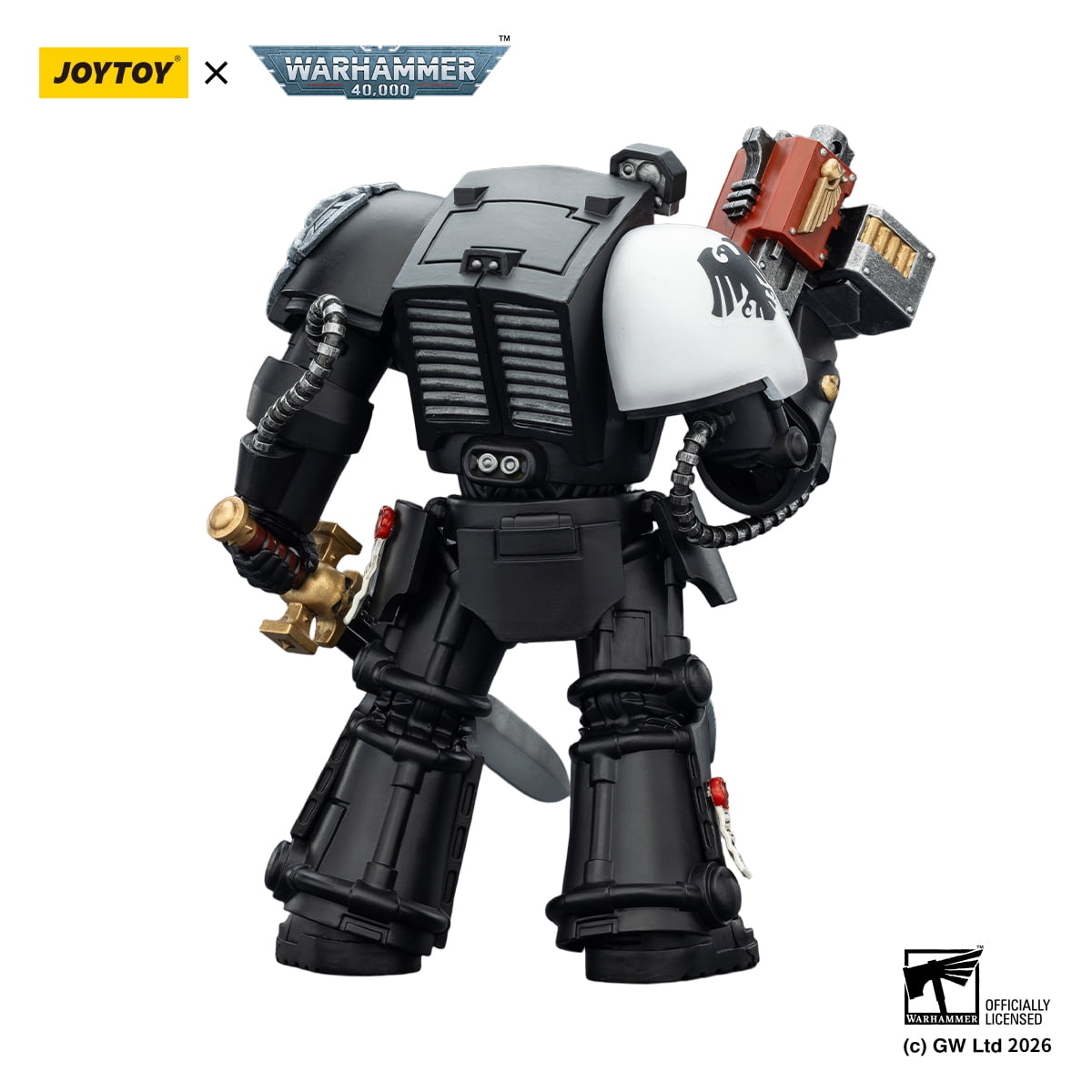 [IN STOCK] JOYTOY Warhammer 40K 1/18 Action Figures Raven Guard Terminator 1 with Power Sword and Storm Bolter