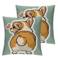 thumbnail image 2 of Nawypu Corgi Gifts for Corgi Lovers,Corgi Pillow Covers,Guess What Corgi Throw Pillow Covers,Corgi Pillowcase Corgi Gifts,2 Pcs, 2 of 6