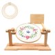 thumbnail image 1 of Adjustable Embroidery Hoop Holder, Crossstitch Supplies Rotated Embroidery Lap Stand With 3 Embroide, 1 of 5