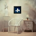thumbnail image 4 of Peck, Gail 12x12 Black Modern Framed Museum Art Print Titled - Lily On Blue, 4 of 5