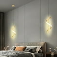 thumbnail image 4 of Lámparas Colgantes LED En Espiral, Modernas, De Alto Brillo Y Con Protección Ocular, Ideal Para Cocina, Isla, Sala De Estar, Y Familia Doradas., 4 of 7