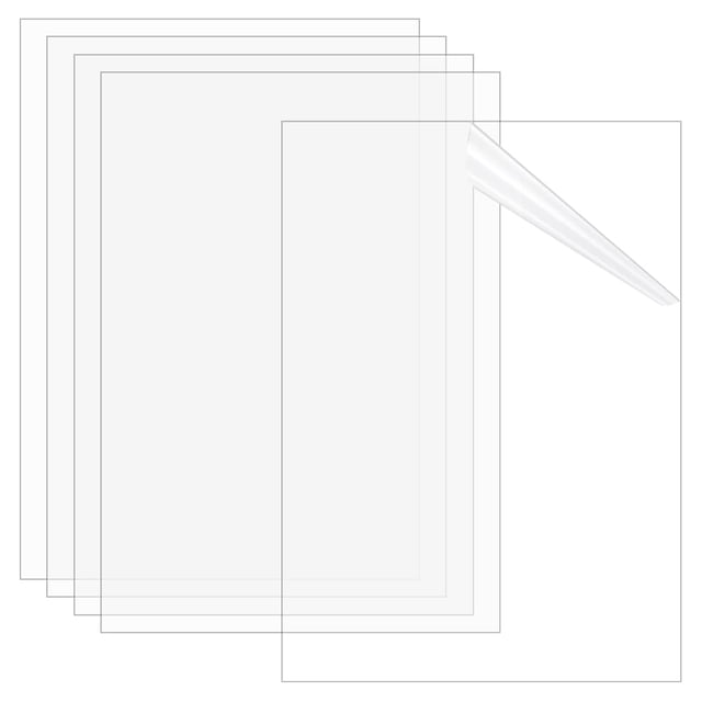 11 láminas de policarbonato de 11,7 x 8,3 x 0,02 pulgadas, lámina de plástico transparente, fina, para manualidades, láminas de plástico flexibles