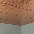thumbnail image 5 of FASÄDE Traditional 2 Decorative Vinyl 2ft x 2ft Lay in Ceiling Panel in Polished Copper (5 Pack), 5 of 5