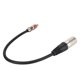thumbnail image 3 of Para Cable XLR chapado en oro negro para Cable adaptador carcasa de aleación de Zinc hembra a macho para amplificador de auriculares reproductor HiFi, 3 of 8