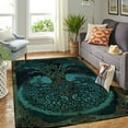 thumbnail image 4 of Celtic Tree of Life Rectangle Area Rug – Indoor/Outdoor – for Living Room, Bedroom, Hallway – Modern Home Decor Carpet – Non-Slip Backing – Machine Washable, 4 of 7