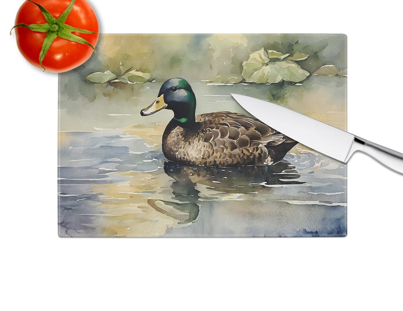 Black Duck Glass Cutting Board 12 in x 15 in