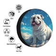 thumbnail image 4 of Balery Starry Sky Cloud Bulldog Cubiertas para Neumáticos - Protector Resistente para Neumáticos de Camioneta, SUV, Remolque, Camper y RV-17 inch, 4 of 6