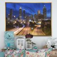 thumbnail image 2 of Designart - Atlanta Skyline Twilight Blue Hour - Cityscape Framed Canvas Print, 2 of 3