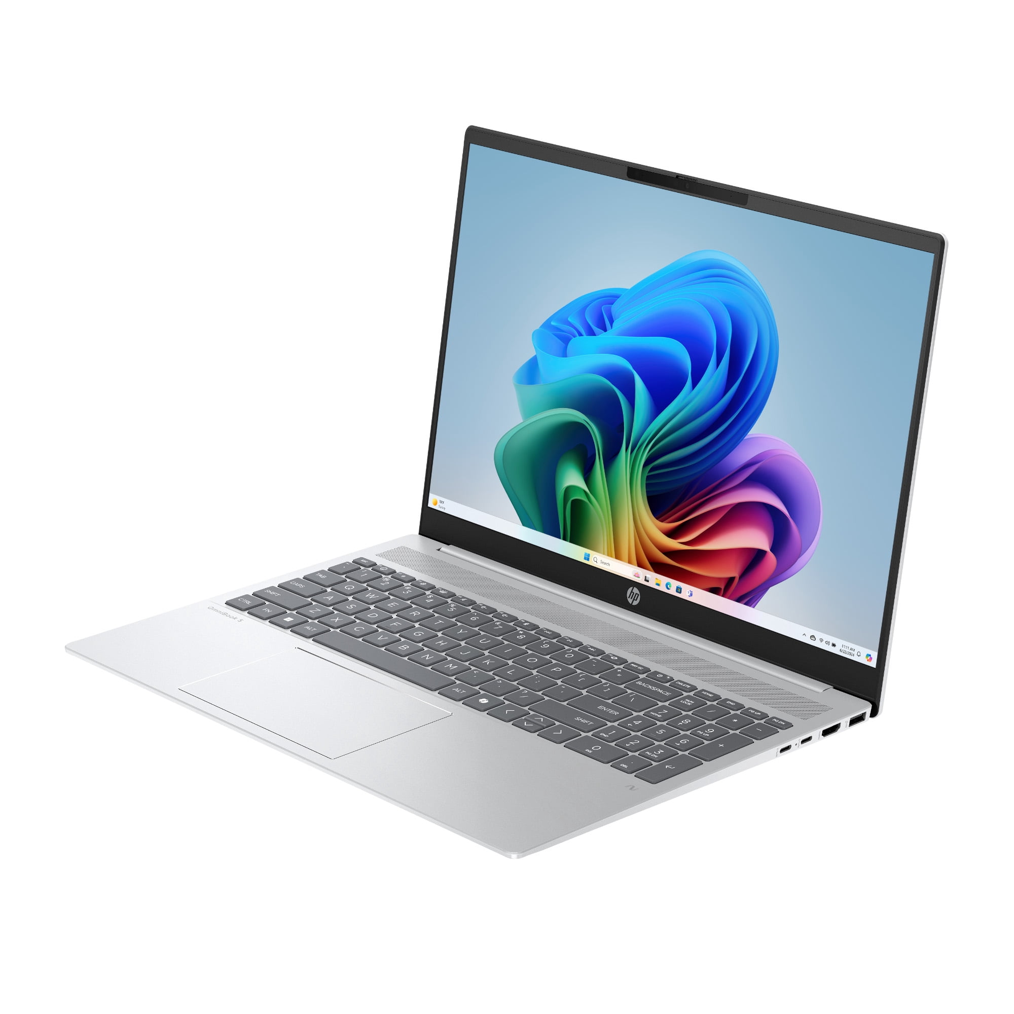 HP Omnibook 5 16 inch Windows 11 Laptop AMD Ryzen 7 AI PC 16GB RAM 512GB SSD Glacier Silver