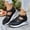 Black, variant on Women's Plus Size Wedge Sandals, Solid Color Summer Beach Casual Shoes, Adjustable Strap, Wide Width Platform Espadrilles for Comfort Daily Wear White 41
