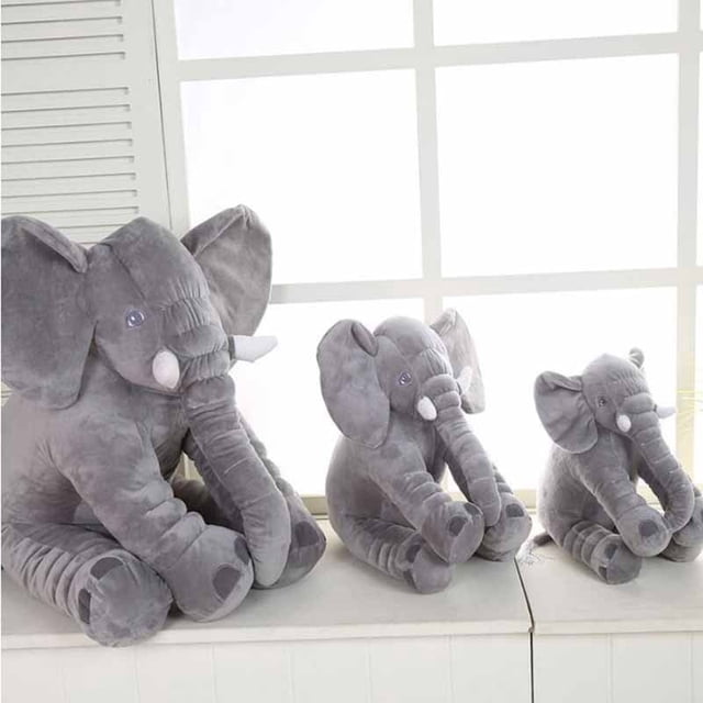 40/60CM Elephant Plush Pillow Infant Soft For Sleeping Stuffed Animals Plush Toys Baby 's Playmate gifts for ChildrenE60cm He Qiyong unisex