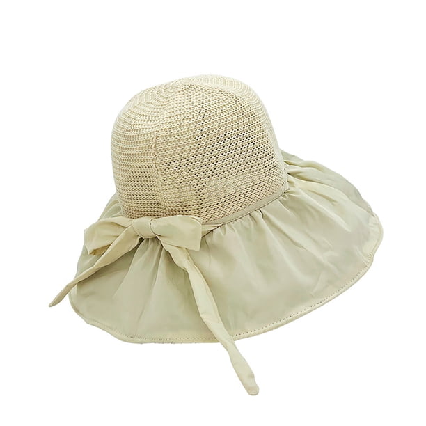 Sombreros de pescador de goma de verano para mujer, sombrero de ala ancha, parasol y protección solar, sombrero para mujer