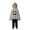 Grey, variant on Halloween Costumes for Boys Goofy Face Print Hooded Cape Cloak Pants Role Play Cosplay 2 Piece Sets Size 3-6M