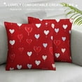 thumbnail image 3 of Nawypu LIN&amp;BABAY Valentines Day Pillow Covers, Love Heart Valentines Day Throw Pillowcase, Valentines Day Home Decorations for Couch Sofa Living Room, Valentines Day Gifts, 3 of 5