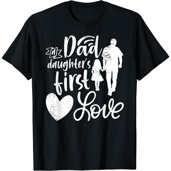 Dad Shirts from Daughter, Father Daughter Women Men T-Shirt Black 2X-Large