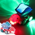 thumbnail image 1 of Dvkptbk Childrens Plastic Toy Car Spray Dinosaur Engineering Car Model Car Light Music Children's Toys Car Model, 1 of 6