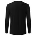 thumbnail image 4 of BJUTIR Mens Long Sleeve T Shirts Long Sleeves V Neck Solid Pullover Casual T Shirt Blouse, 4 of 5