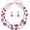 NK_10370_Fuchsia_Purple, variant on 2 Strand Statement Choker Shell Necklace and Earring Set for Women Gift