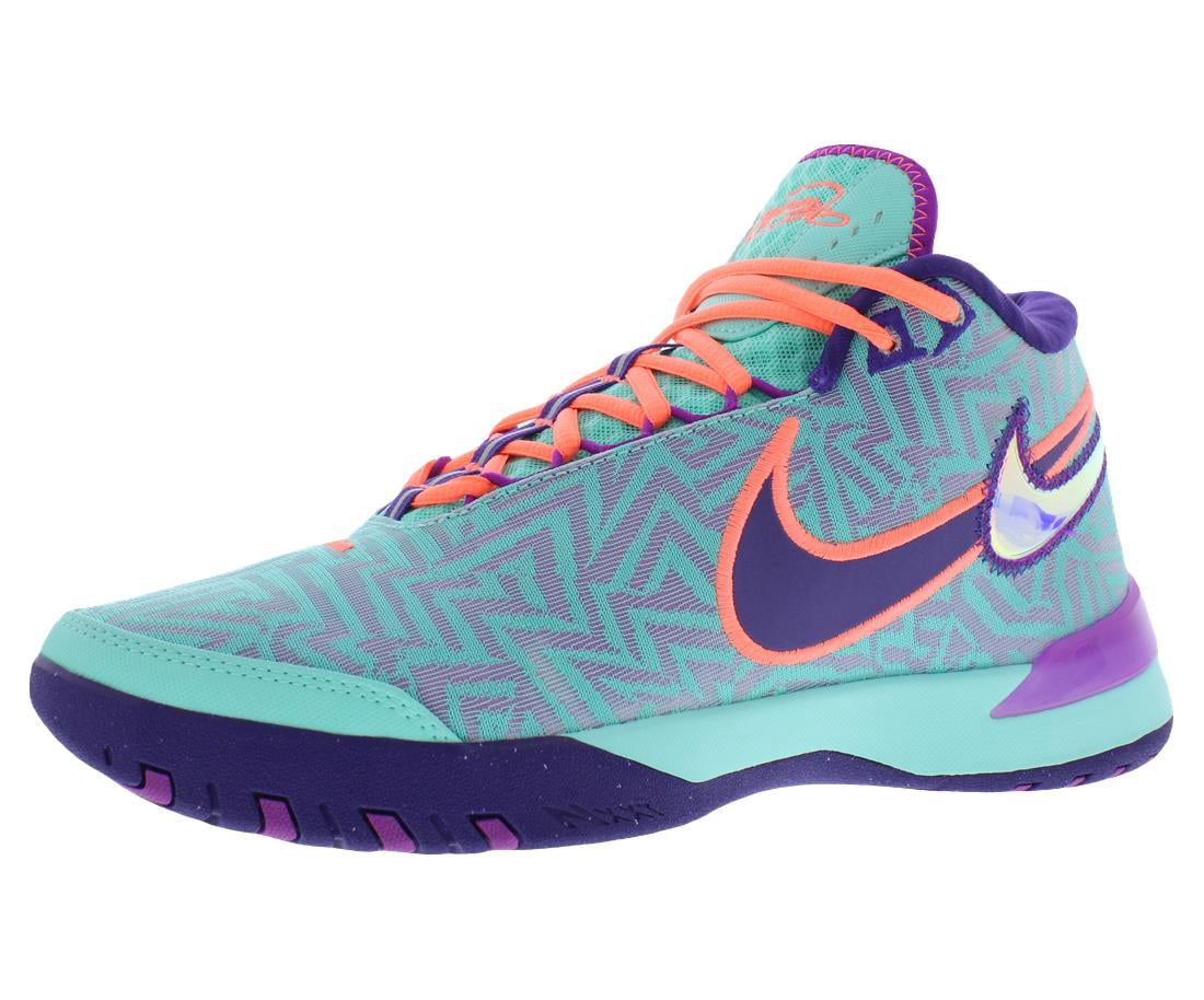 Nike LBJ NXXT Genisus Unisex Shoes Size 9.5, Color: Hyper Turquoise/Vivid Purple