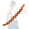 Doeplex Muscle Roller Massage Strap for Back, Neck, Shoulders, Legs, 37.4" Body Massager Soreness, Cramping Pain & Tightness Relief Helps Legs & Back Recovery Tools, Portable Size Orange