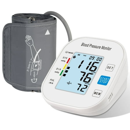 cowin blood pressure monitor upper arm fit reno blood pressure cuff 8.7”- 15.7” monitor backlight display hr detection digital bp machine