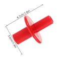 thumbnail image 2 of OUNONA 3 Pcs Manchons Cymbales en Plastique Double Extrémité Rouge Kit de Remplacement Universel, 2 of 8